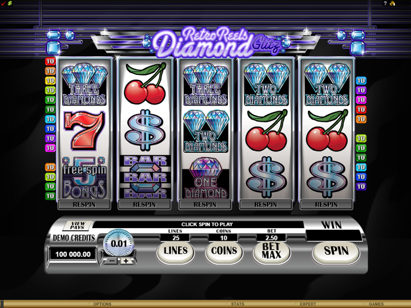 Retro Reels Diamond Glitz Free Slots.png